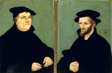 Double Portrait of Martin Luther and Philipp Melanchthon, 1543